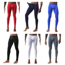 Men Thermal Compression Pants Athletic Workout Running Tights Base Layer Bottoms