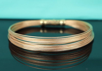 Tiffany & Co. Germany 18K Gelbgold Flexibles Multi Litzen Draht Kabel Armband