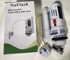 2.5 inch, Dual Flush Valve for Two Piece Toilets with Cable  Handle by NuFlush.