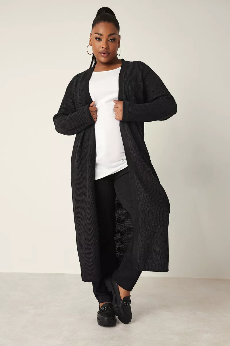 Maxi top knitted cardigan