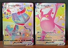 Pokemon TCG Jumbo / Oversized Cards Shiny Dragapult & Crobat VMAX SWSH097 & 099