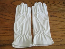 US Military Parade White Cloth Dress Gloves - Size Small