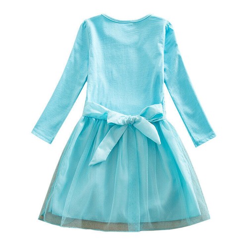 Kinder Mädchen Cosplay Kleid Langarm Cartoon Prinzessin Anna Elsa Kleid DE OL - Bild 7 von 17