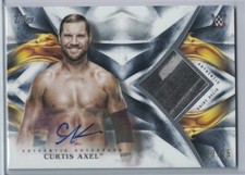 2019 TOPPS WWE UNDISPUTED AUTOGRAPHED RELICS BLUE #UARCA CURTIS AXEL #23/25