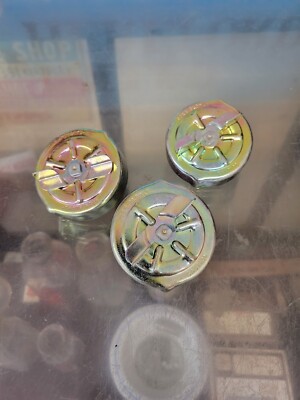 3 Vintage New Old Stock 1960s Mopar Dodge Gass Cap Lot