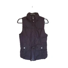 Green Tree Womens Black S Puffer Full Zip Down Vest