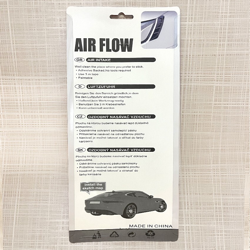 2 Pcs Shark Gills Black Sticker For Car Decoration Side Fender Vent Trim Cover E - Foto 12