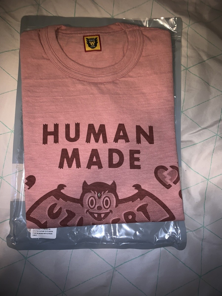 Human Made x Lil Uzi Vert Pink T-Shirt Size XL Extra Large In Hand