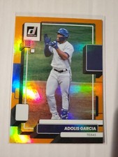 2022 Panini Donruss Baseball Adolis Garcia Base #142 Holo Orange Parallel C15