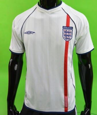 2001-03 UMBRO England Home Shirt World Cup 2002 Japan Korea SIZE S