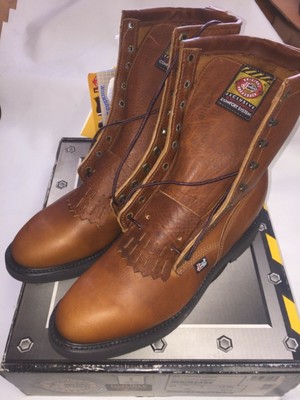 Justin Work Boots Men S 8 Double Comfort 762 Copper Caprice Ebay