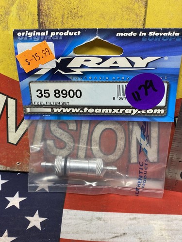 XRAY 35 8900 ALUMINUM FUEL FILTER SET 1pc. NEW USA SHIPPED - Picture 1 of 4