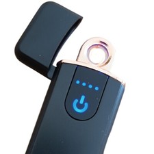 Accendino Elettrico USB RICARICABILE ANTIVENTO- BLACK LUXURY , ELETTRONICO USB