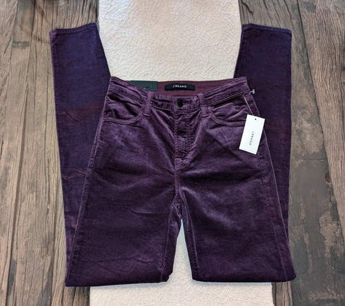 NWT $228 J BRAND SZ 25 MARIA AUBERGINE 