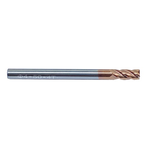 5pcs HRC55 tip diameter 4mm 4 Flute End Mill CNC Milling Cutter Bit - Picture 4 of 5