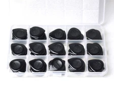 100pcs Alice Heavy 2mm Teardrop Waterdrop Black Jazz Guitar Picks Plectrums