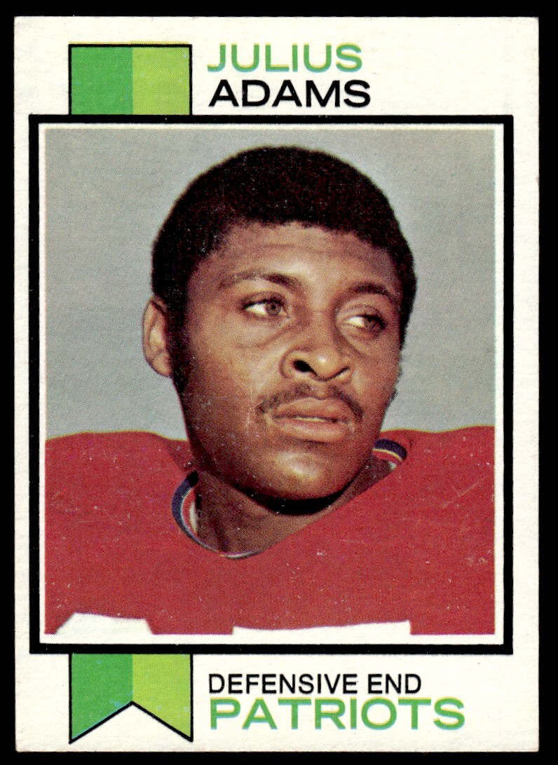 1973 TOPPS JULIUS ADAMS NEW ENGLAND PATRIOTS #278