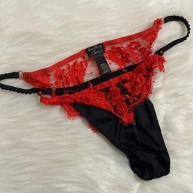 Agent Provocateur Liu Liu SOIREE Red Black Brief AP3 Medium NWOT