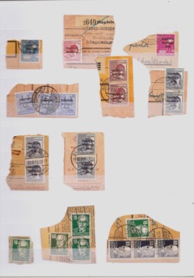 ALEMANIA / GERMANY ALLIIERTE B. - 5 Album pag. (130 used stamp) - (93% DISCOUNT)