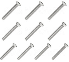 M3.5mm x 50mm LONG ELECTRICAL MACHINE SCREWS LIGHT SWITCH PLUG SOCKET PLATES x10