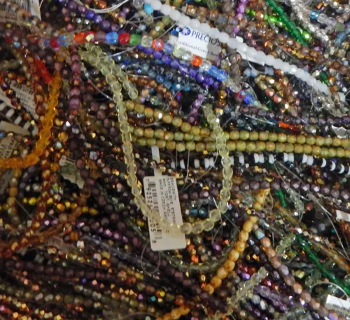 500 Beads 4mm Preciosa Firepolish Faceted Round Glass 15 random mix strands