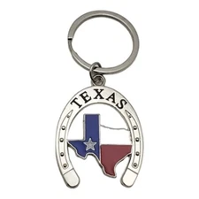 Texas Metal Keychain Key Ring Travel Tourist Souvenir Gift Collectible US State