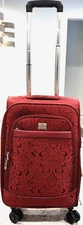 Ricardo Beverly Hills Red Paisley 23” 4 Wheels Luggage Suitcase Handle Carry on