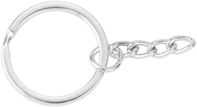 Lot De 10 Anneaux Pour Porte-clés En Métal Argenté - Diamètre 25 Mm - Neuf Pour Créations