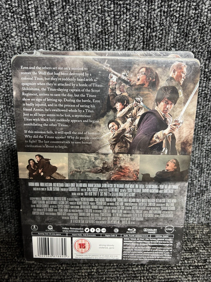 ATTACK ON TITAN II (2) (LIMITED EDITION STEELBOOK) [BLU-RAY] NEW & SEALED - Image 2 of 2