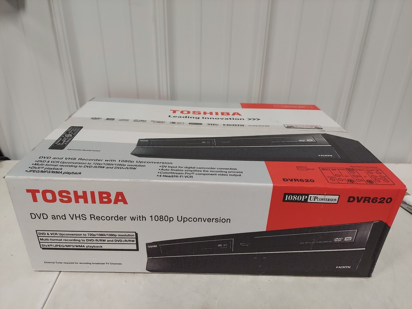 NEW SEALED Toshiba DVR620 DKVR60 DVD / VHS Recorder VCR Combo 1080