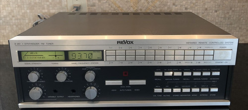 Studer Revox B261 FM Tuner Owner’s Manual Perfect Working Condition-Open Box