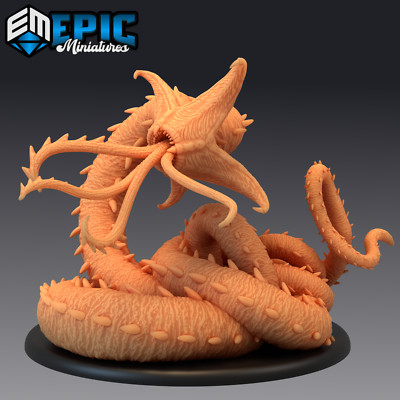WORM ABOMINATION, Dungeons and Dragons Miniatures, Mind Leech, Epic Miniatures