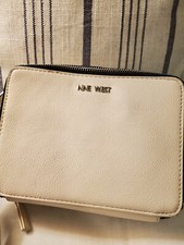 ✈️NINE WEST✈️ Small Bone White Leather Crossbody Travel Shoulder Strap Purse 🪴