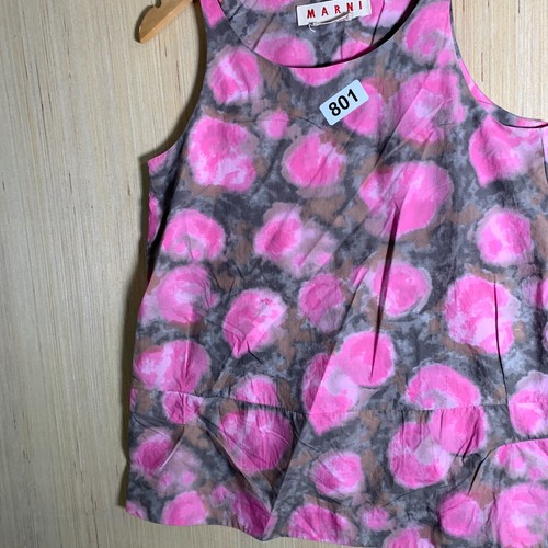 Marni Dress Adult Size 42 Purple Women's Floral Pullover Made In Italy - Picture 9 of 16