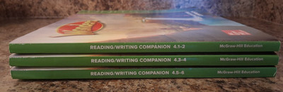 Wonders McGraw Hill Reading/Writing Companion Units Grade 4, Units 1-2, 3-4, 5-6