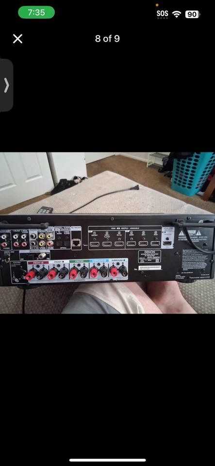 Dex en el receptor AV AVR-S660H El color es negro Es un buen sistema doméstico Foto 2 de 4