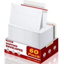 60 Rigid Mailers 7"x4.35" - Trading Card Shipping Envelopes for Collectors  Sel