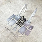 Universal Paintable / White Zinc Plated Trunk Hinge Latch Kit car truck Hot Rod