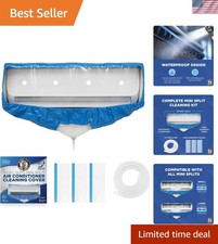 Complete Mini Split Cleaning Kit with Overspray Guards Fits 27in to 39in Units