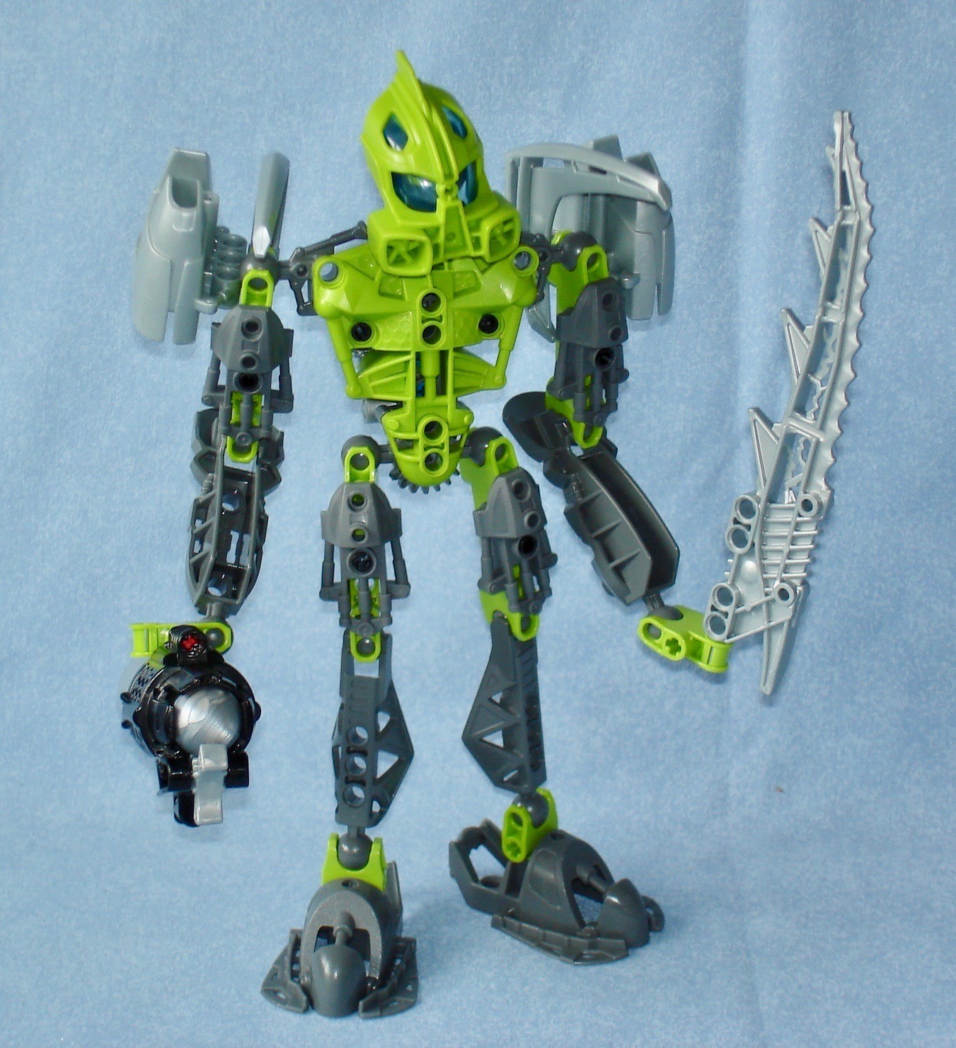 Lego Bionicle 8686 LEWA - Phantoka Toa Nuva Warrior with Spheres & Weapons