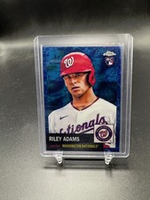 Riley Adams Rookie /199 Toile White Blue - 2022 Chrome Platinum Anniversary #406