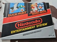Super Mario Bros. / Duck Hunt Nintendo NES Manual Only ~ Instruction Booklet