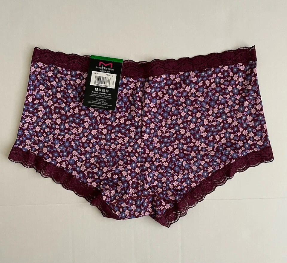 Nuevo con etiquetas Panty Floral para Mujer Maidenform Boyshort - Talla Grande / 7 - ENVÍO GRATUITO Foto 2 de 4