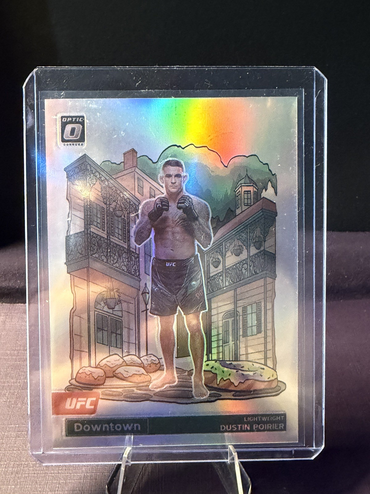 2023 panini Donruss optic#8 Dustin poirier Downtown SSP