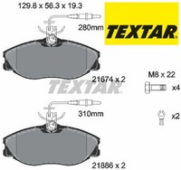 Textar 2167403 Bremsbelagsatz FüR Scheibenbremse Bremsbelagsatz