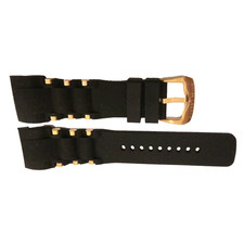Swiss Legend Commander Watch Strap Band Silicone Black 26mm