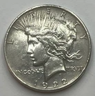 1922 Philadelphia Silver  Peace Dollar U.S. Silver Coins