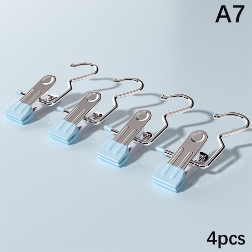 4 Pack Stainless Steel Clothespins Multipurpose Household Clothes Drying Towels - Picture 19 of 20