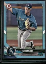2018 Bowman Draft #BD-175 Sam Carlson Sky Blue #/499