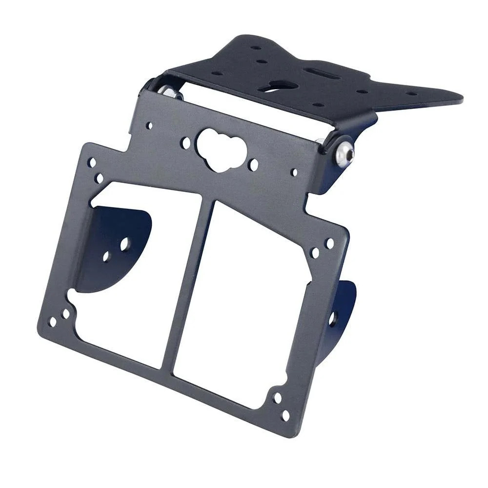 Bike It - Number Plate Bracket/Hanger - Black (With Indicator Mounts)